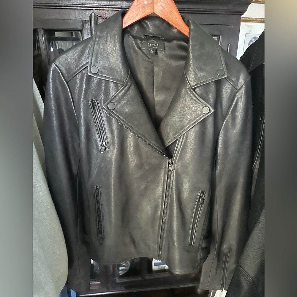 DSTLD Leather Jacket